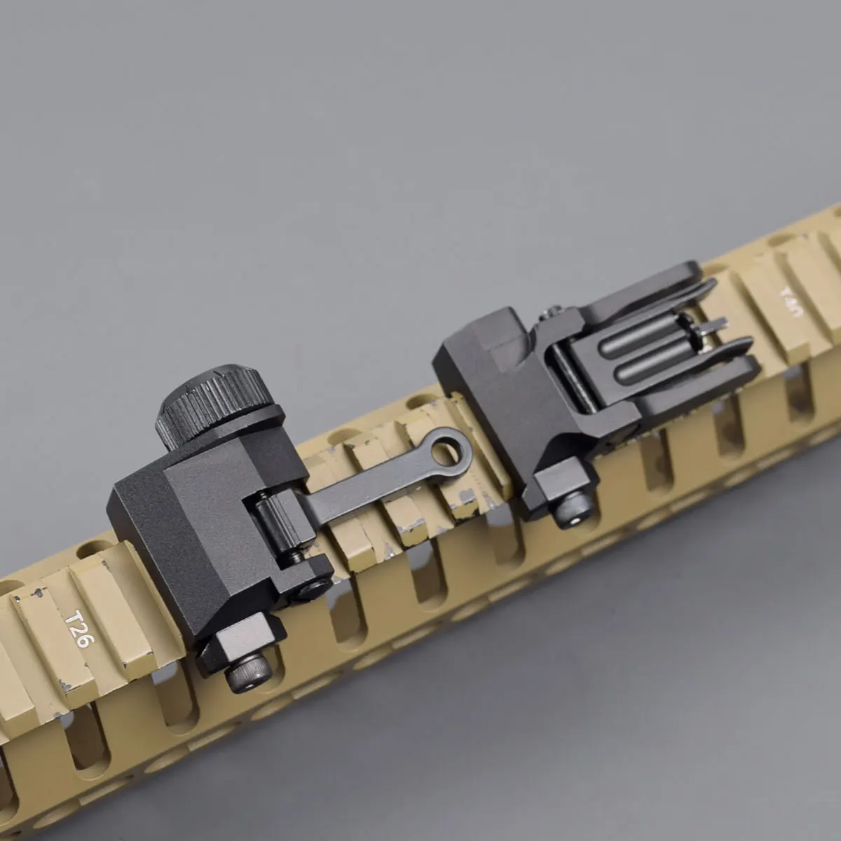 Тактический металлический складной передний и задний Железный прицел для