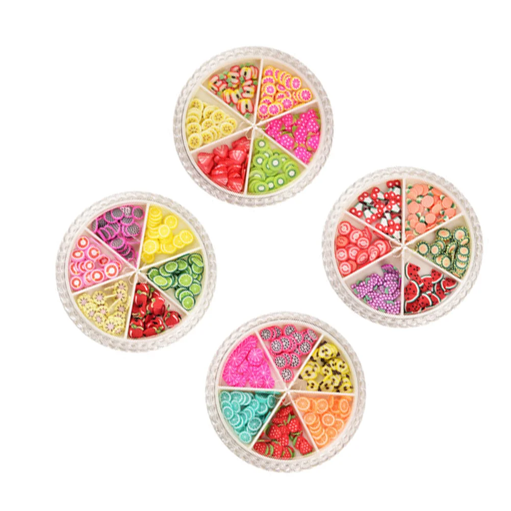 

4 коробки, женские украшения для ногтей, Nial, наклейки, свежие фрукты, DIY, маникюрные наклейки