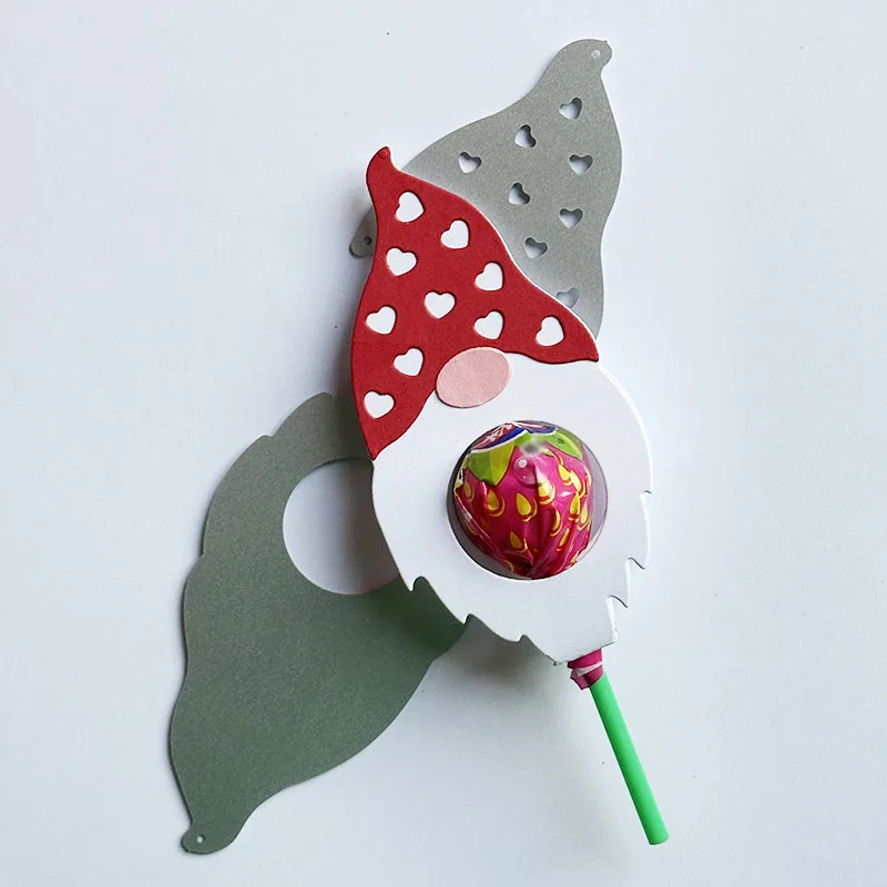 День Святого Валентина Gnome сердце держатель для палочки металлические Вырубные