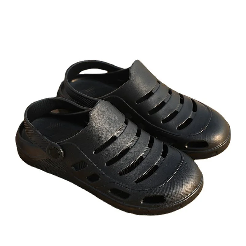 

Fashion Men's Sandals Soft Sole Clogs Slippers Beach Sandals Comfortable Breathable Ankle Wrap EVA Large Size 2022