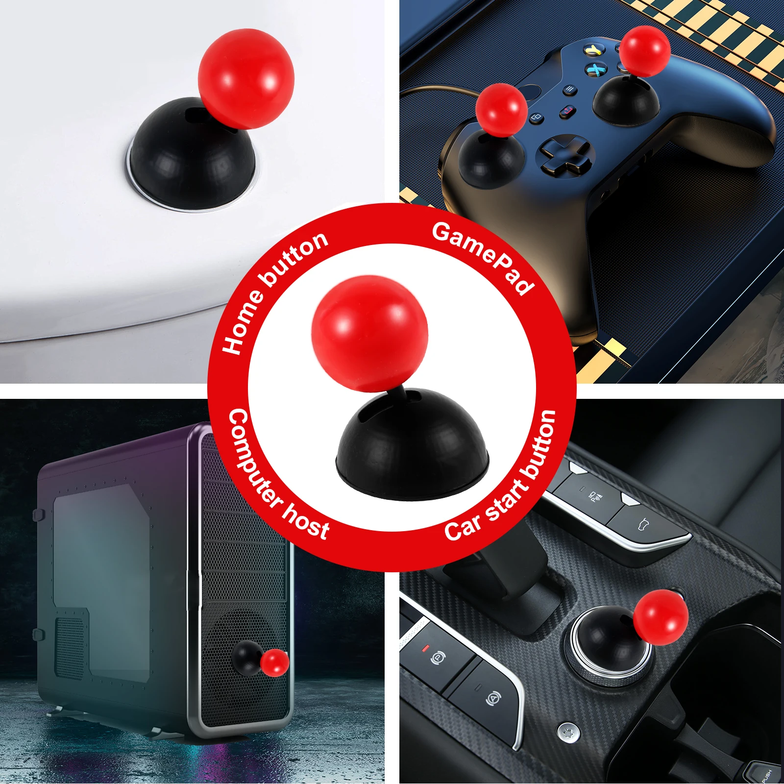 Универсальная Автомобильная Кнопка Запуска Синий Красный Пластиковый Сплав