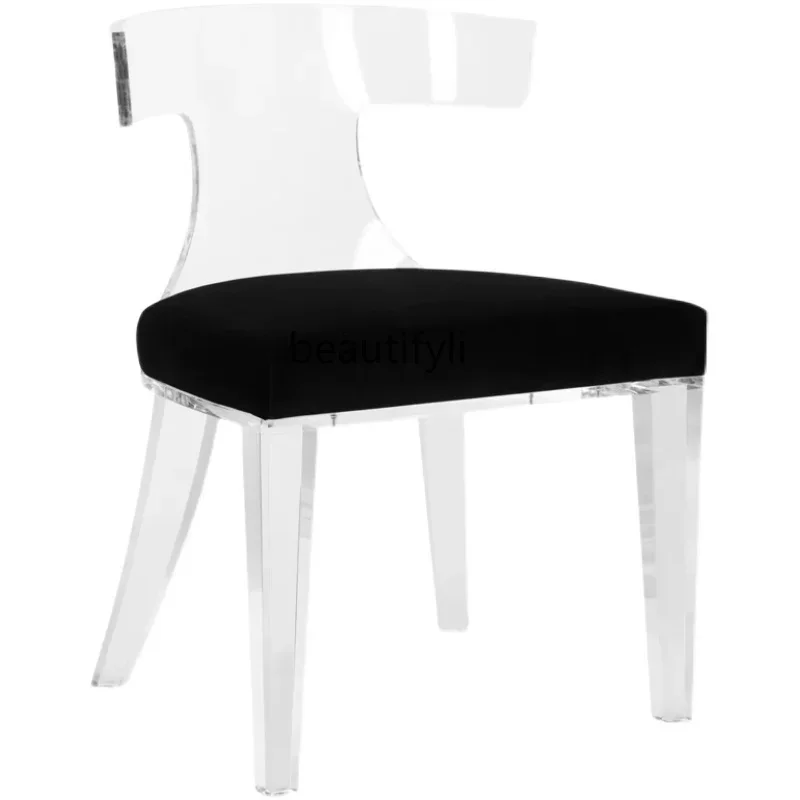 Прозрачный акриловый стул для кафе с отделом продаж клуба и дома гардероба