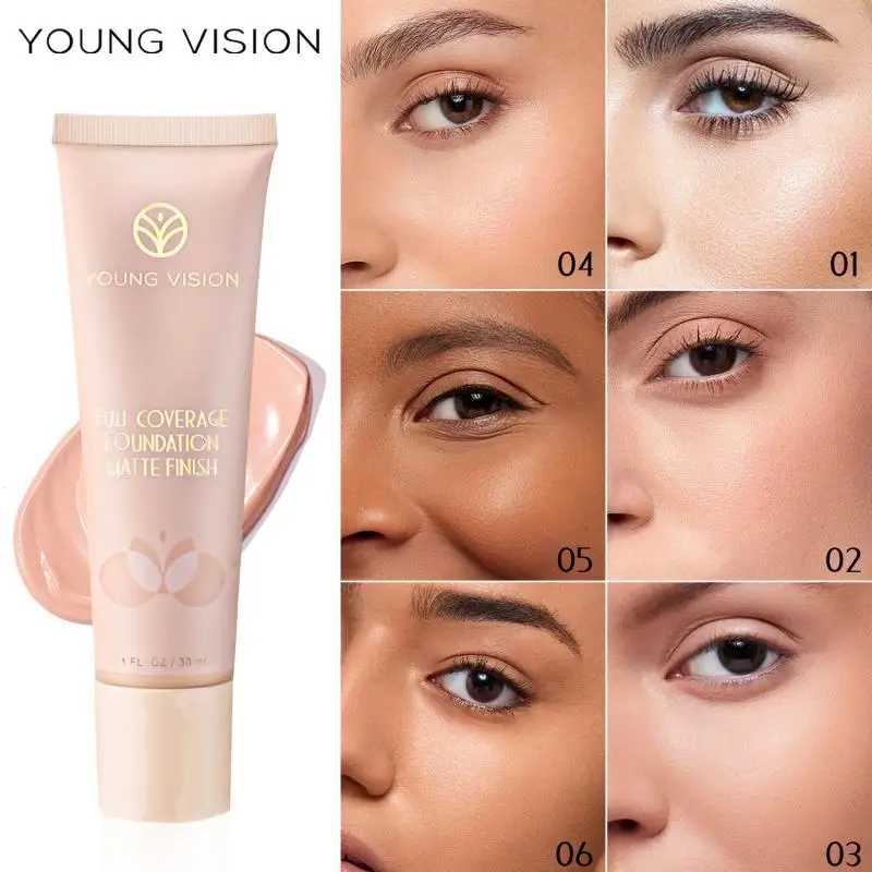 

Spots Makeup Concealer Dark Circles Facial Contour Brighten Matte Liquid Foundation Lasting Whitening Face Makeup Cover Acne