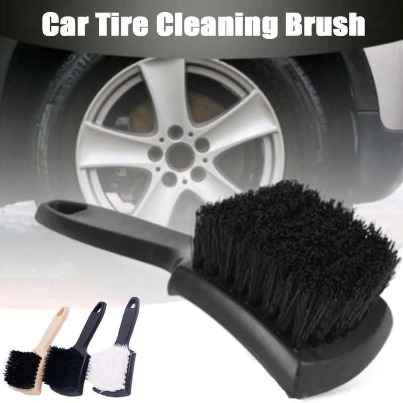 

Auto Tire Rim Brush Wheel Hub Cleaning Brushes Car Wheels Detailing Cleaning Accessories Black White Tire Auto Washing Tool