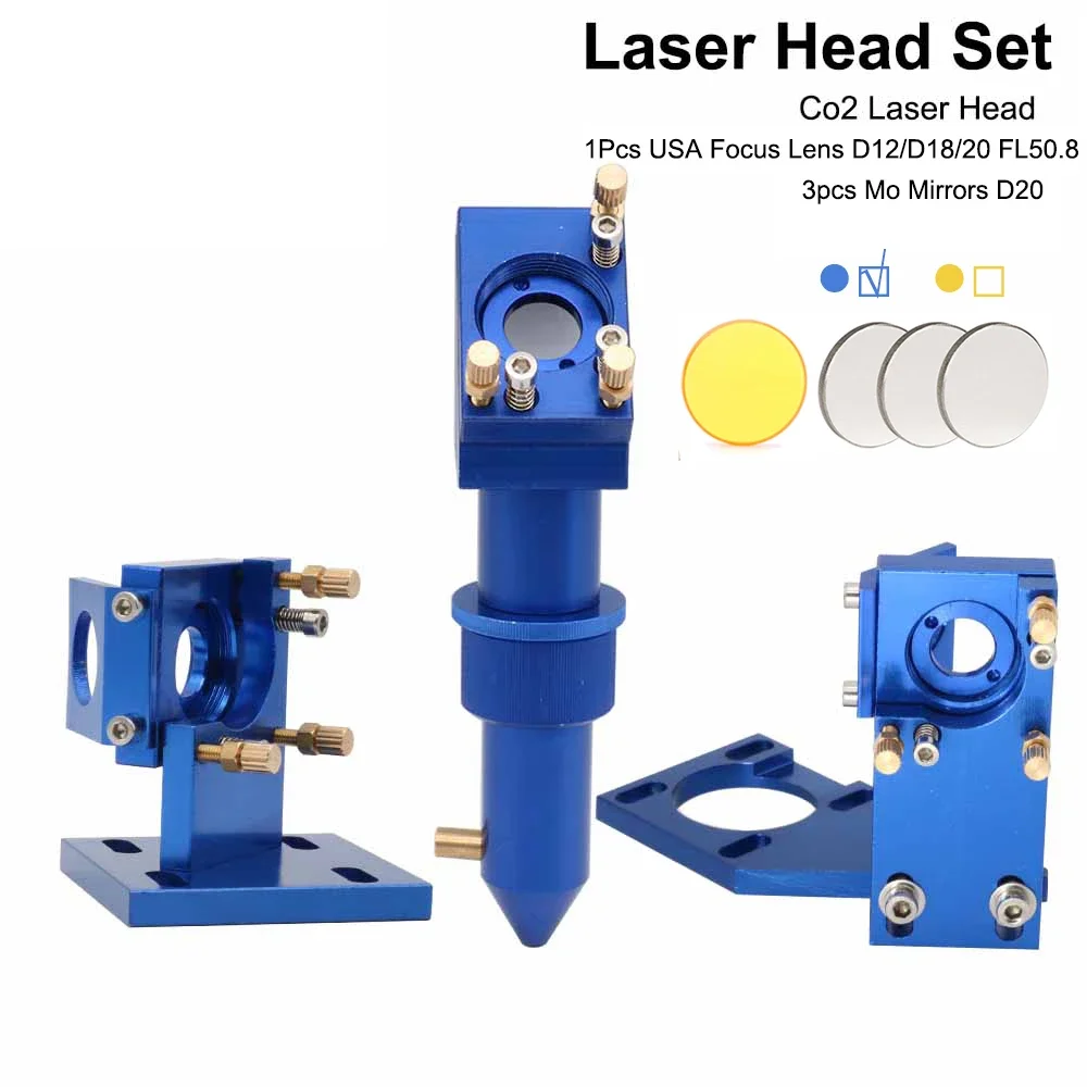 Набор лазерных головок HAOJIAYI серии K: CO2 для лазерной гравировки 2030 4060 K40 с линзами и