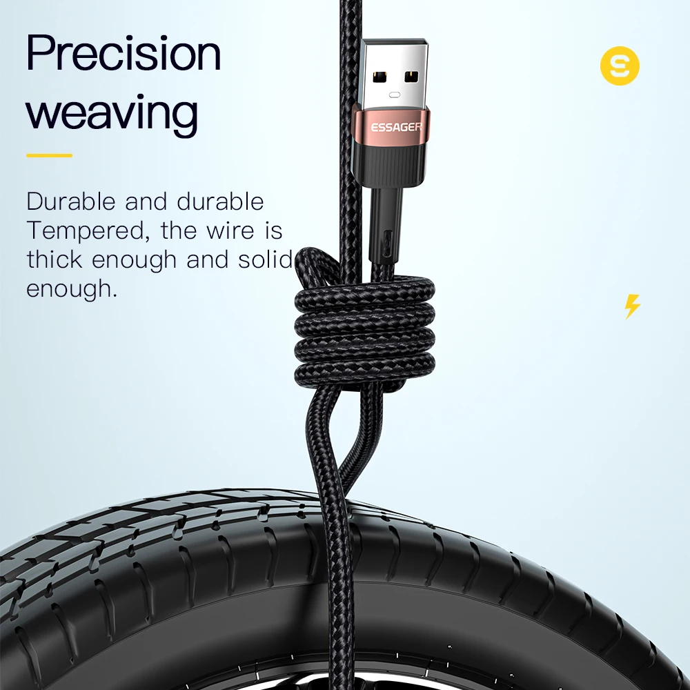 essager micro usb cable 3a fast charging microusb cord for samsung s7 xiaomi redmi note 5 pro android mobile phone data cable free global shipping
