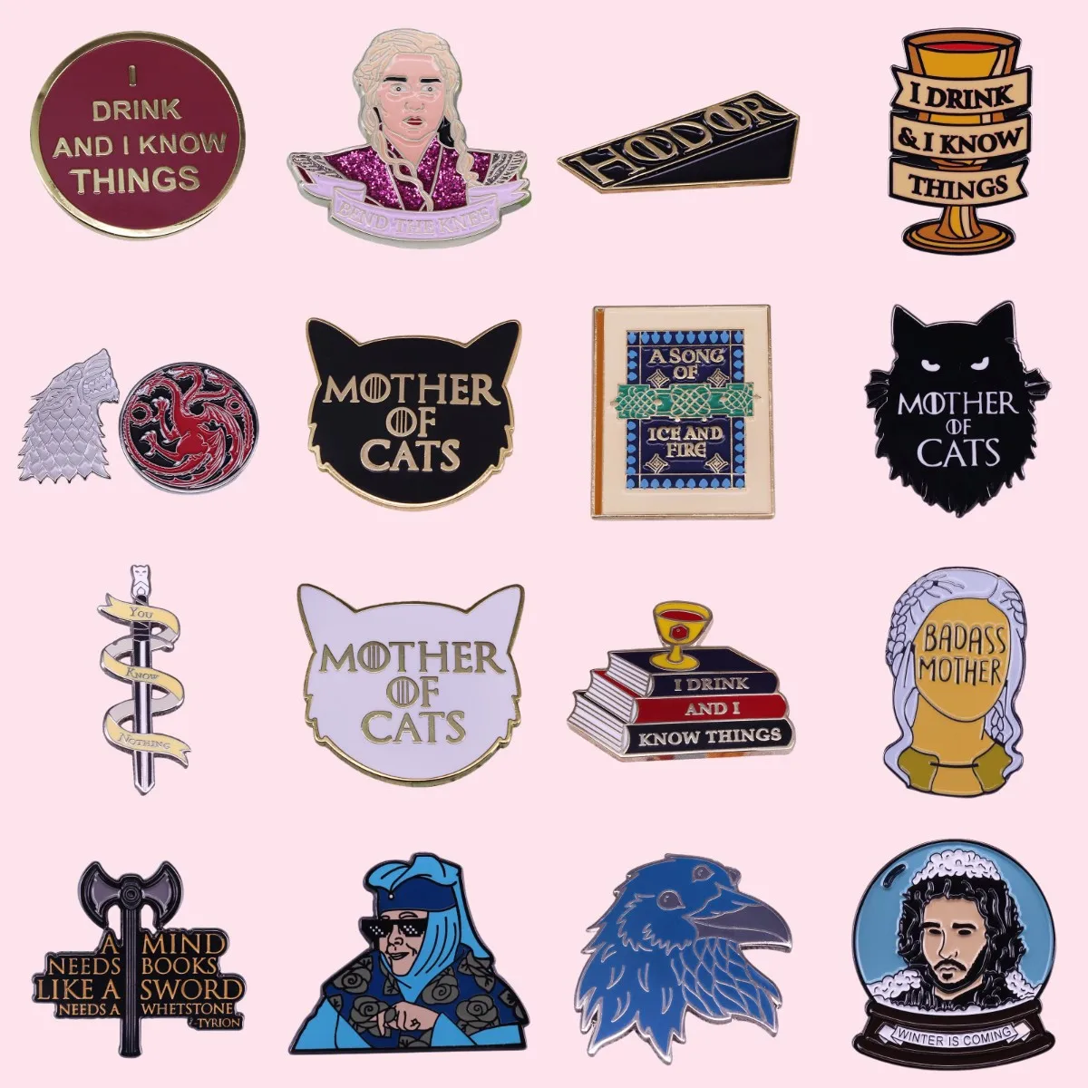 Броши-кошки в виде феминистских эмалированных животных для американского ТВ-шоу