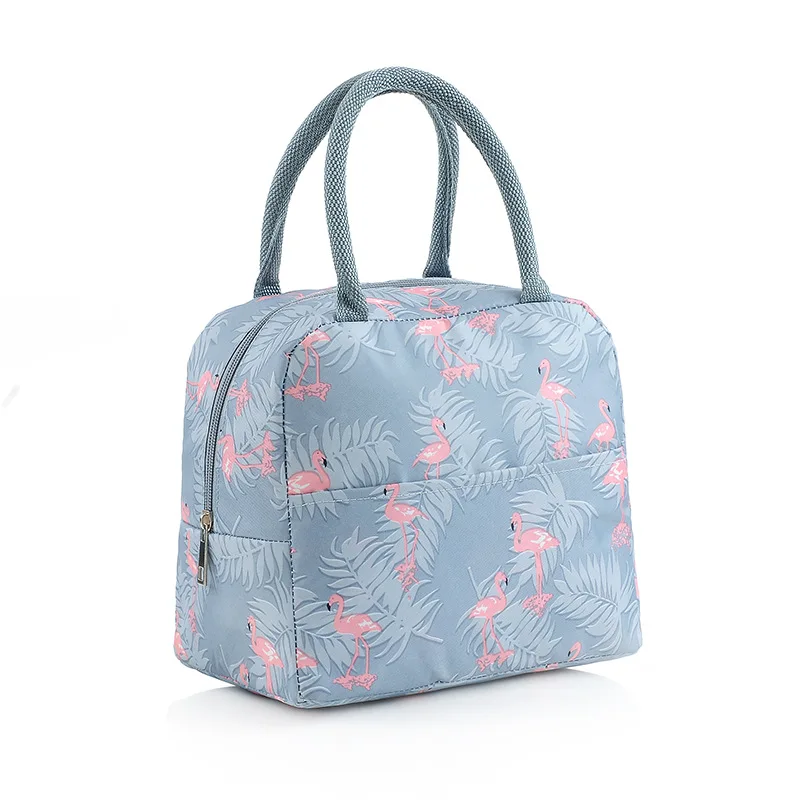 

Lunch Box Bag Wholesale Aluminum Foil Thickened Flamingo Insulation Bag Lunch Box Bag To Work with Lunch Bento Handbag