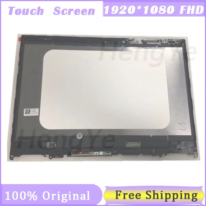 

14" LCD Screen+Touch Digitizer Assembly Frame 5D10N45602 Flex 5-1470 81C8 For Lenovo Yoga 520-14 80X8 80ym 520-14IKB with Frame