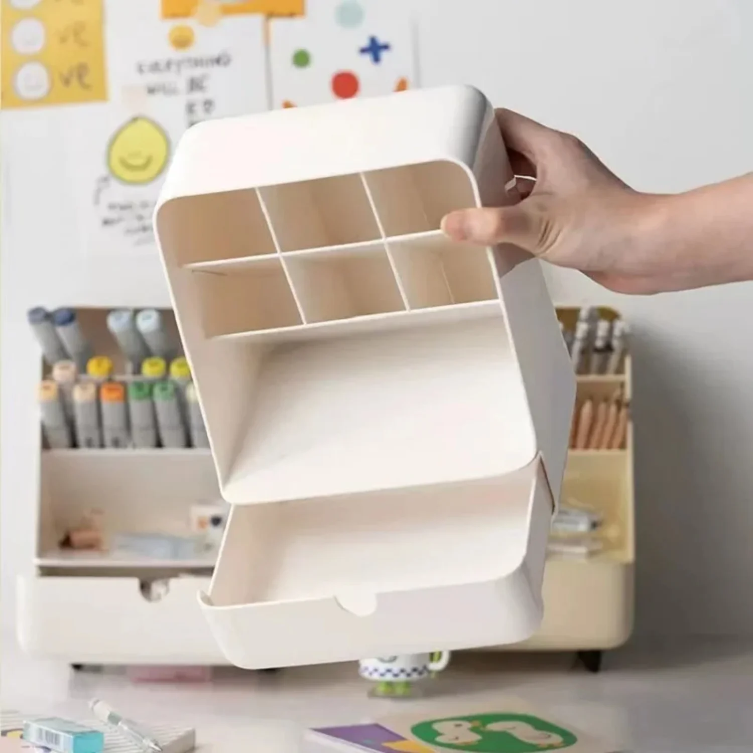 Многофункциональный настольный органайзер держатель для ручек коробка