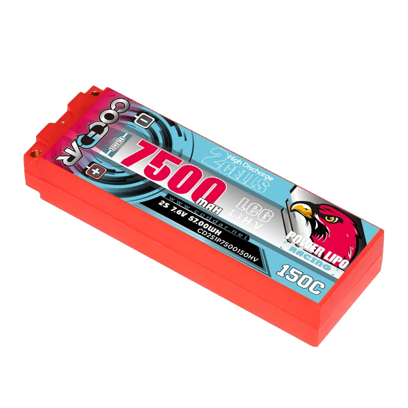 

7500MAH 2S 7.6V 150C LCG high explosive RC1/10 battery room model lithium battery