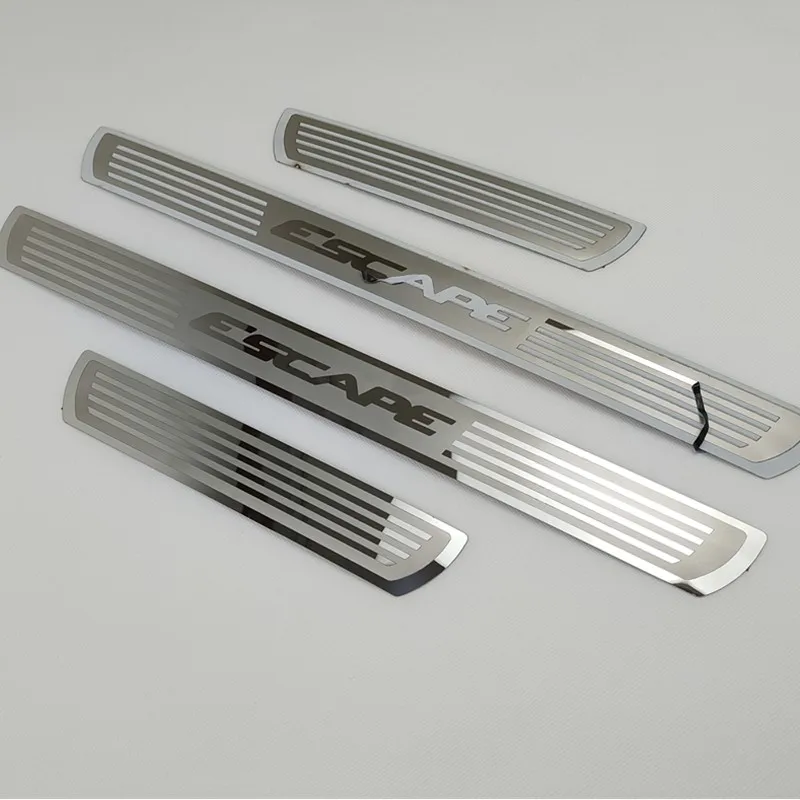 

For Ford Escape 2013-2017 2018 2019 2020 Door Sill Scuff Plate Cover Stickers Threshold Pedal Protectors Car Styling Accessories