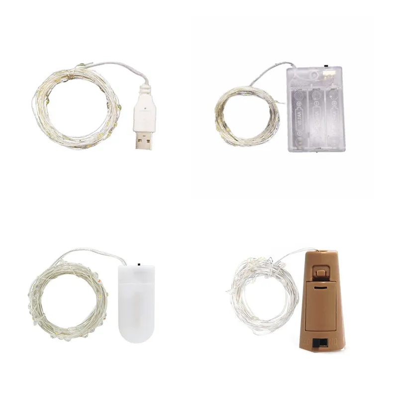 

Светодиодная гирлянда на медном проводе, с питанием от USB-аккумулятора