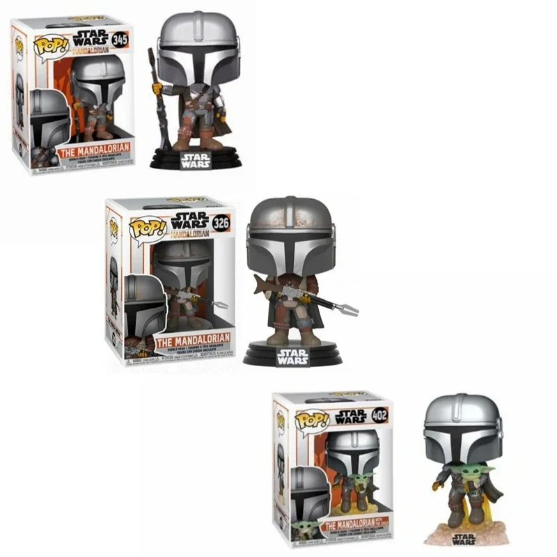 FUNKO POP Звездные войны Мандалорский с оружием # 345 Fizz 402 326 Модель виниловых фигурок - Цена: 1528