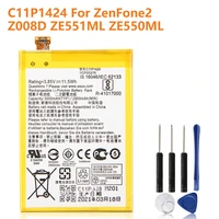 original replacement battery c11p1424 for asus zenfone2 ze550ml ze551ml z00ad z00adb authentic phone battery 3000mah