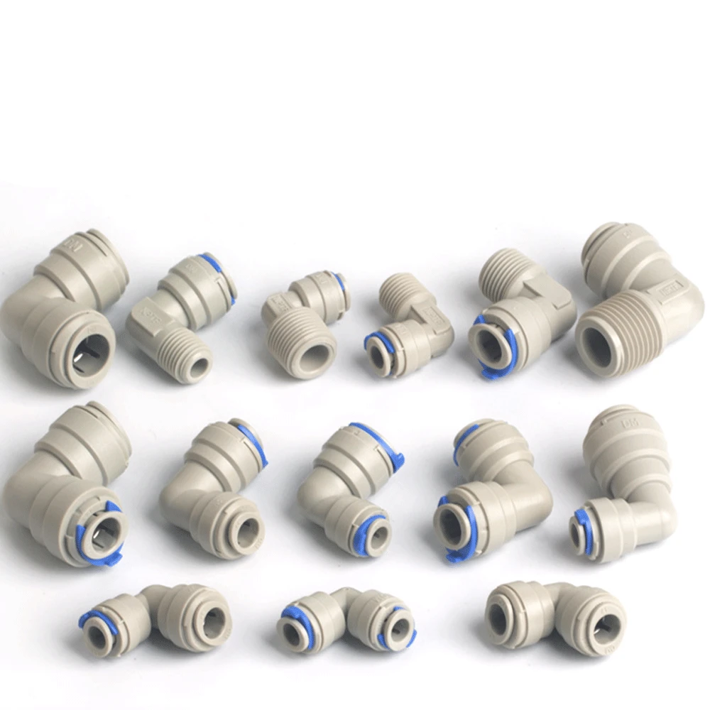

Elbow BSP Male 1/4" 3/8" 1/2" Tube Push POM Quick Fitting Connector for Aquarium Water Purifier Filter RO Reverse Osmosis System
