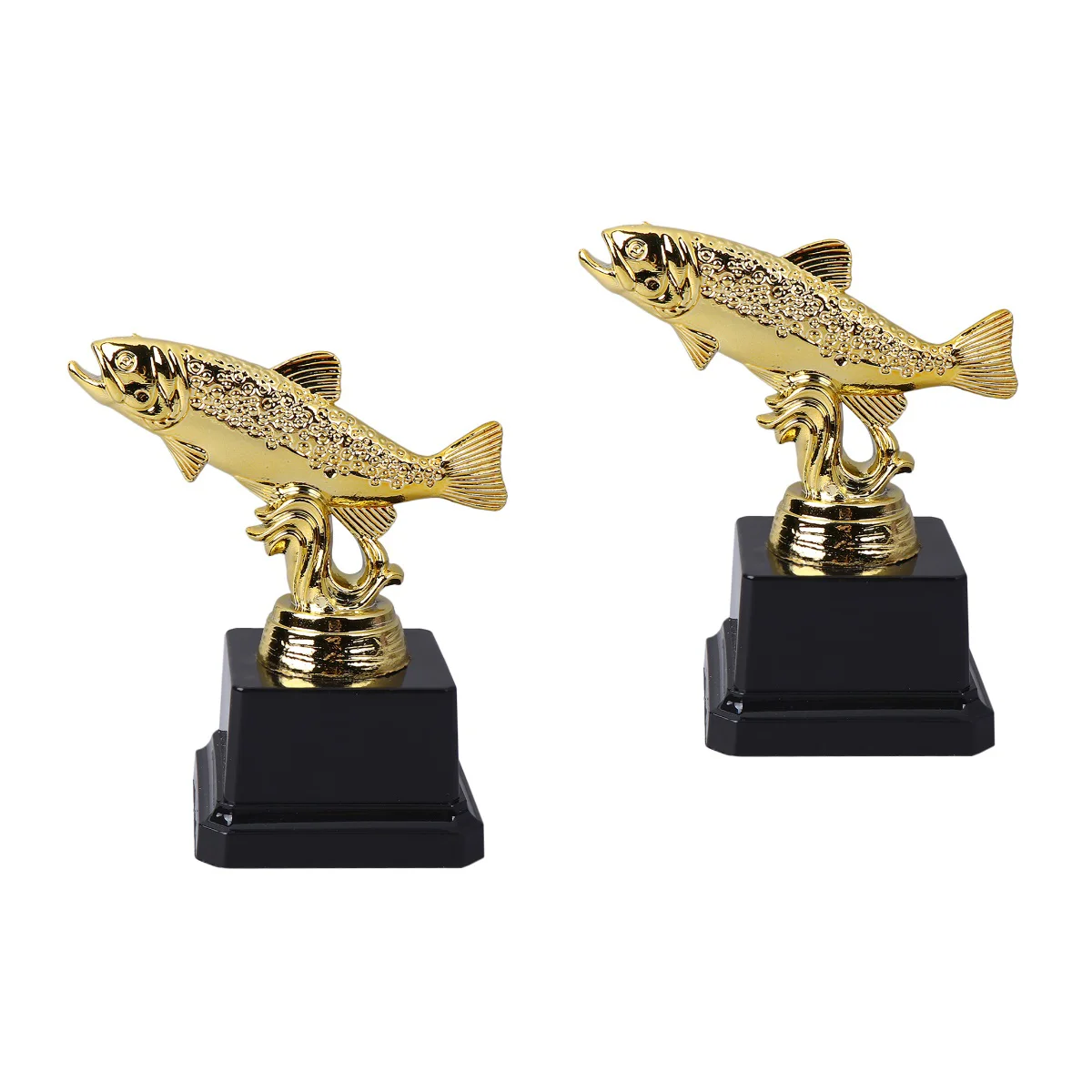 

2pcs Kids Party Trophy Creative Award Trophy Plastic Fish Reward Trophy for Competitions (Fish)