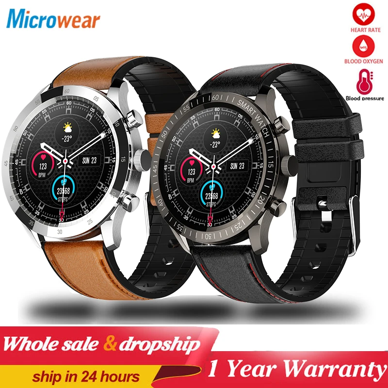 

New Smart Watch Men Blue Tooth Smartwatch Health Sleep Heart Rate Monitor Sports Tracker Waterproof 360*360 HD Business Bracelet