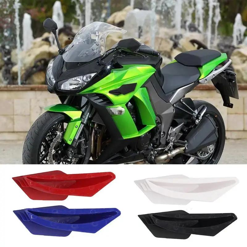 

Universal 1Pair Universal Motorcycle Winglet Aerodynamic Spoiler Wing Motorcycle Winglet Aerodynamic Wing Kit Spoiler For Baiks
