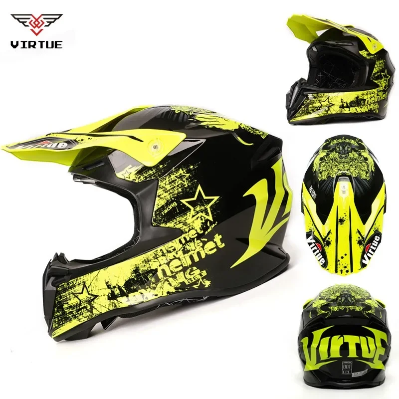 Мотоциклетный шлем VIRTUE для взрослых спорта