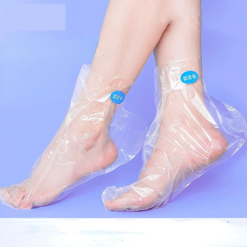 

100PCS Transprent Disposable Foot Bags Detox SPA Covers Pedicure Prevent Infection Remove Chapped Foot Care Tools Bath Wipe