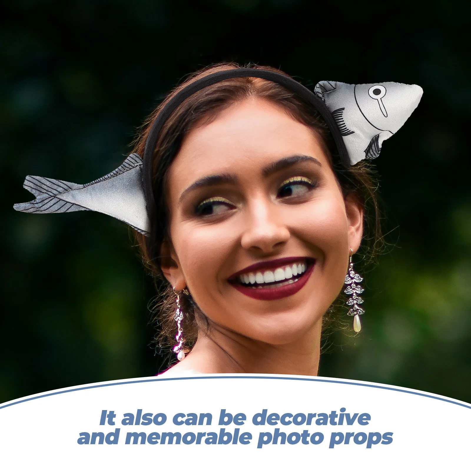 2 шт. повязка на голову с соленой рыбой товары для вечеринок головной убор