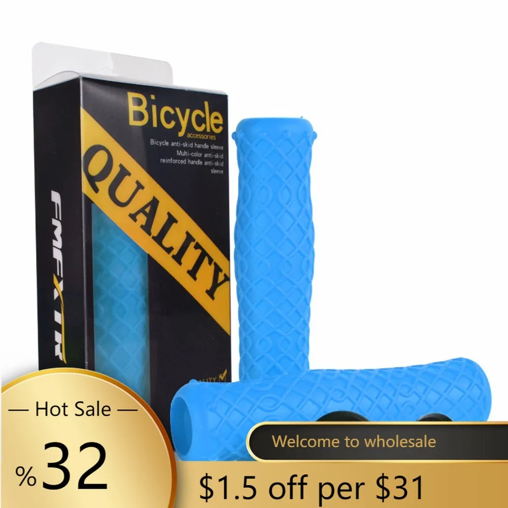 

Bicycle Grips MTB Silicone Sponge Handlebar Grips Anti-skid Shock-absorbing Soft Bike Grips Ultraight Cycling Handlebar