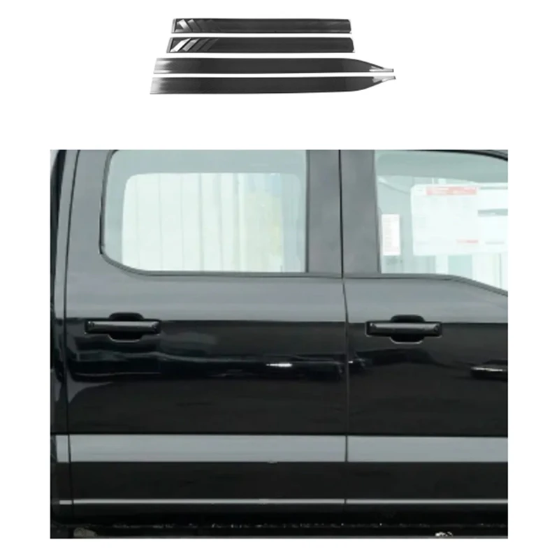 

Car Side Door Body Guard Strips Protector Decorative Cover Trims For Ford Raptor F150 2021-2023 Exterior Accessories