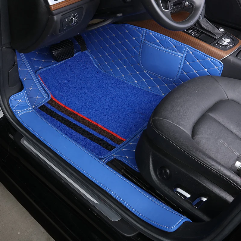 Custom Fit Car Floor Mat Double Layers Only One Front Seat Customize made for 98% Cars for Both Right and Left hand drive