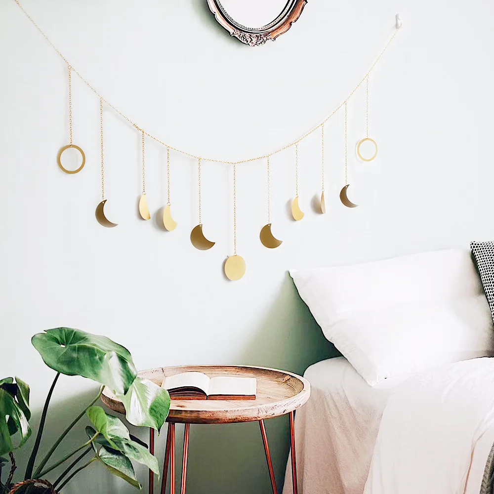 

New children's room decoration star moon wall decoration pendant Nordic home decoration wall hanging background