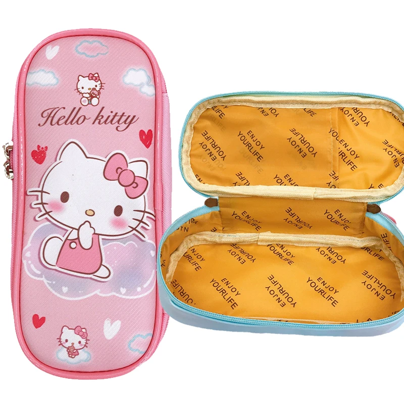 

Sanrioed Pencil Case Kawaii My Melody Kuromi Hellokittys Cartoon Stationery Storage Bag Anime Toy Girls School Student Gifts
