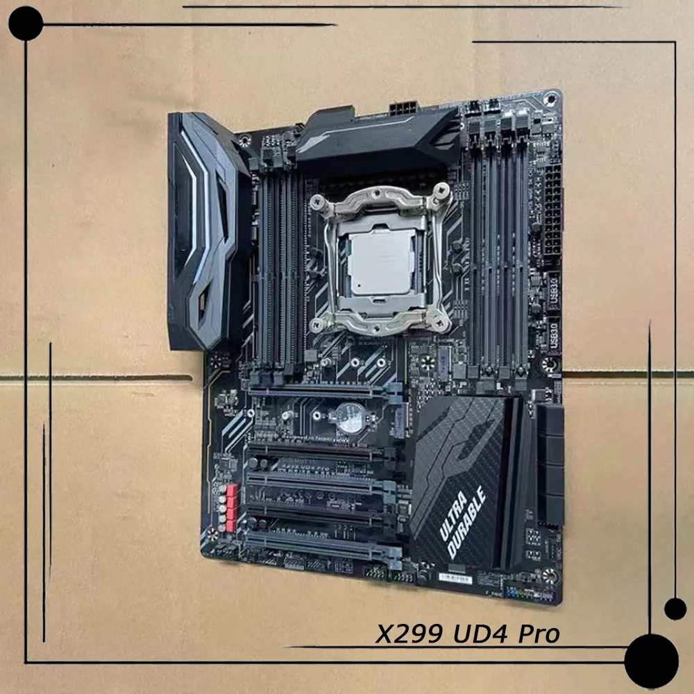 

Игровая материнская плата X299 GA для Gigabyte LGA2066 8 * DDR4 256 ГБ PCI-E 3,0 ATX X299 UD4 Pro