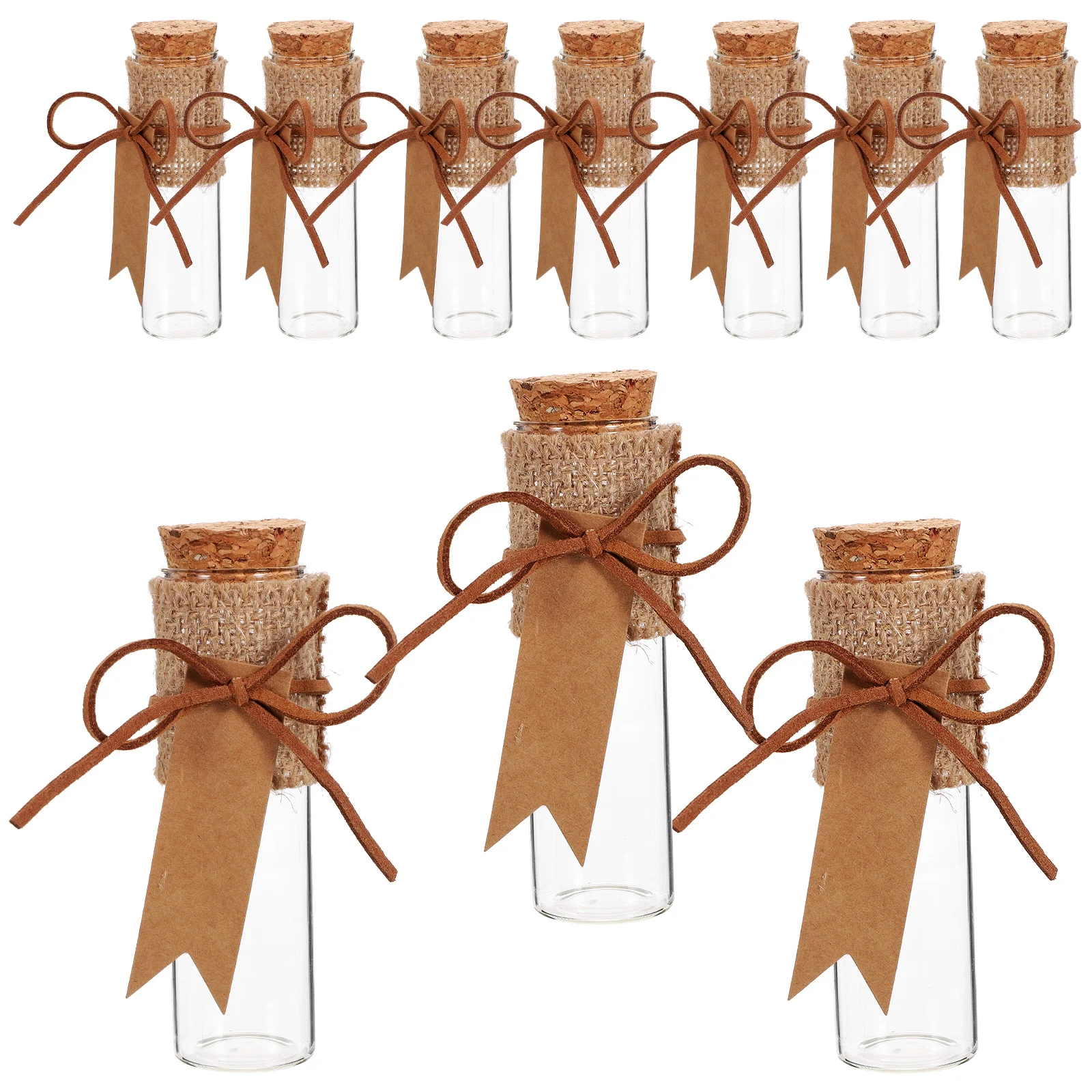 

10 шт., декоративные стеклянные флаконы