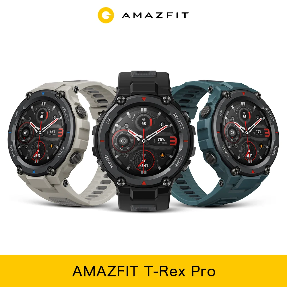 new amazfit trex pro t rex gps outdoor smartwatch waterproof 18 day battery life 390mah smart watch for android ios phone free global shipping