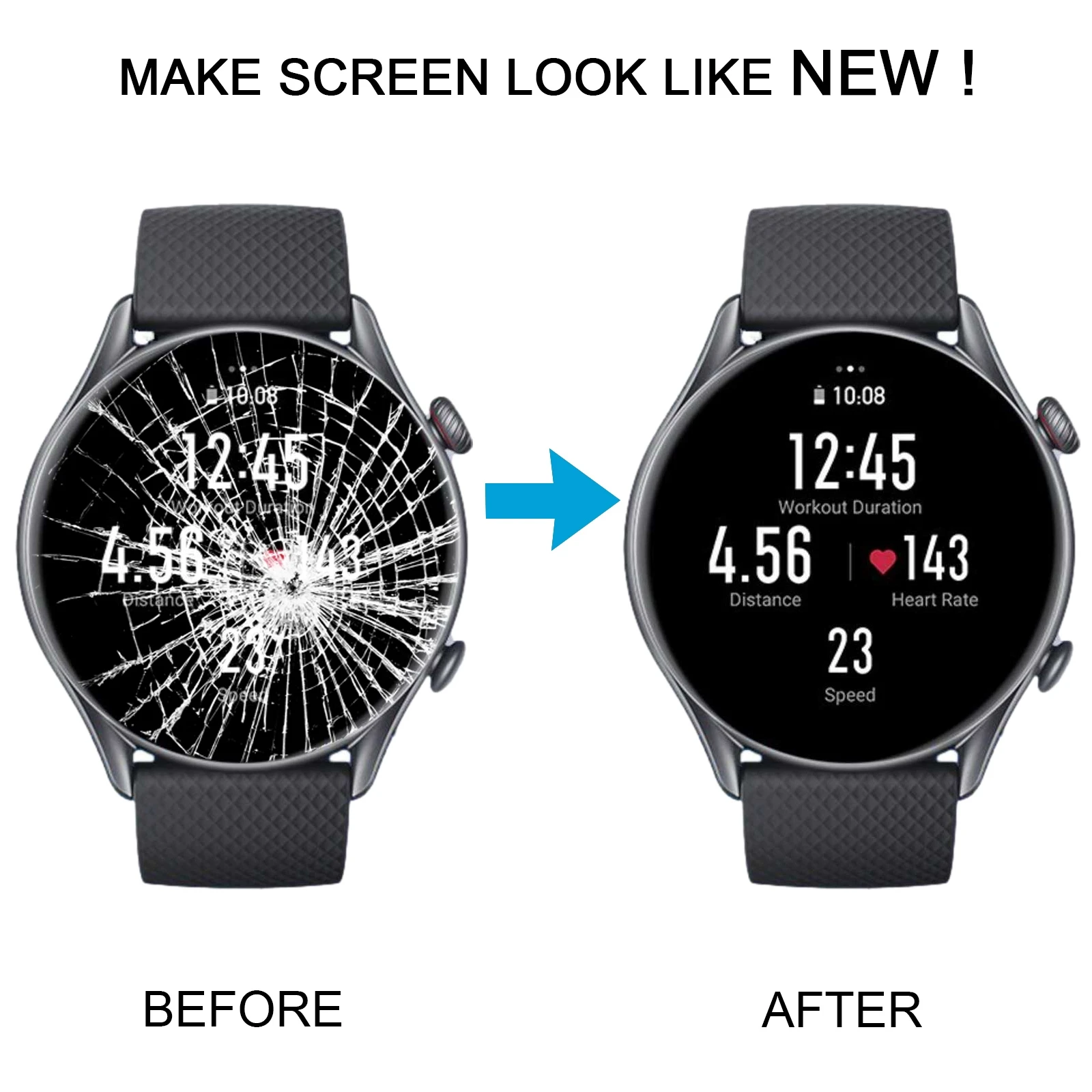 Оригинальный ЖК-экран для Amazfit GTR 3 Pro с дигитайзером в полной сборке