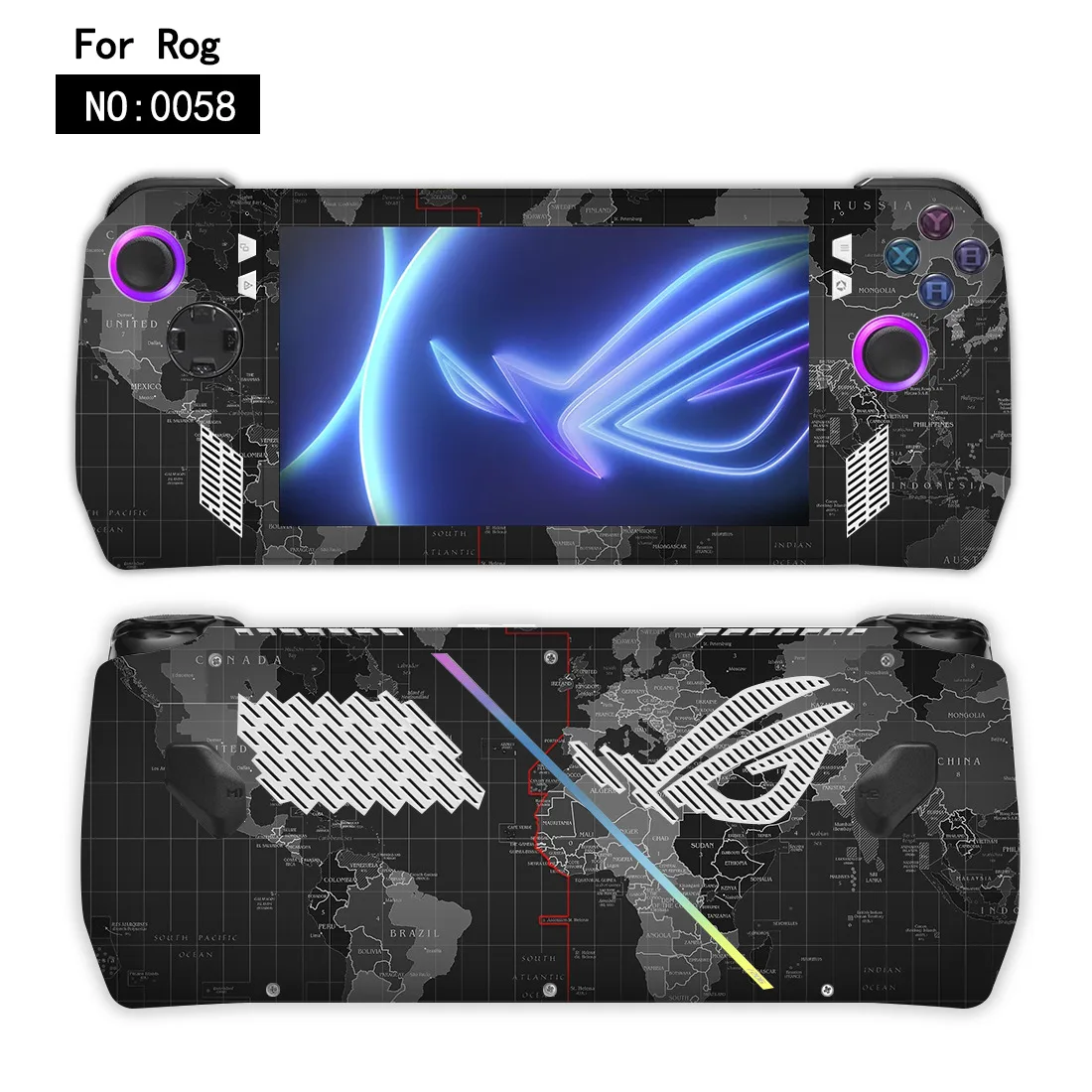 Фото Новый чехол с наклейками для консоли Asus Rog Ally, полный комплект защитной наклейки на кожу для портативных игровых защитных деталей Rog Ally №5