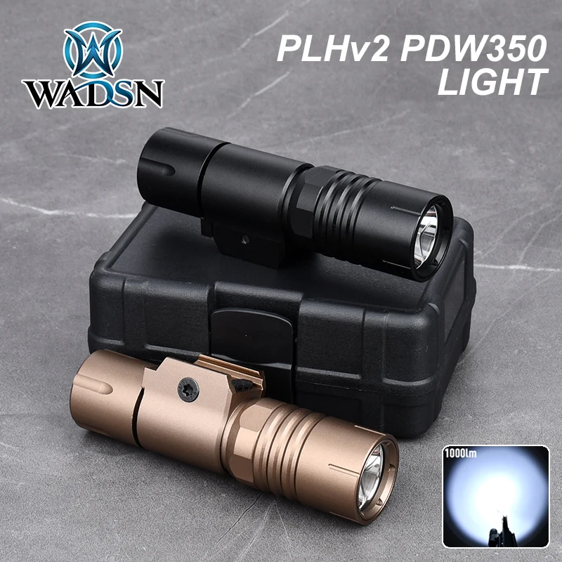 Tactical Modlit PLHv2 PDW350 Mini Scout Light M300 M600 1000 Lumen Powerful Output Airsoft Weapon Gun Rifle Flashlight Lanterna