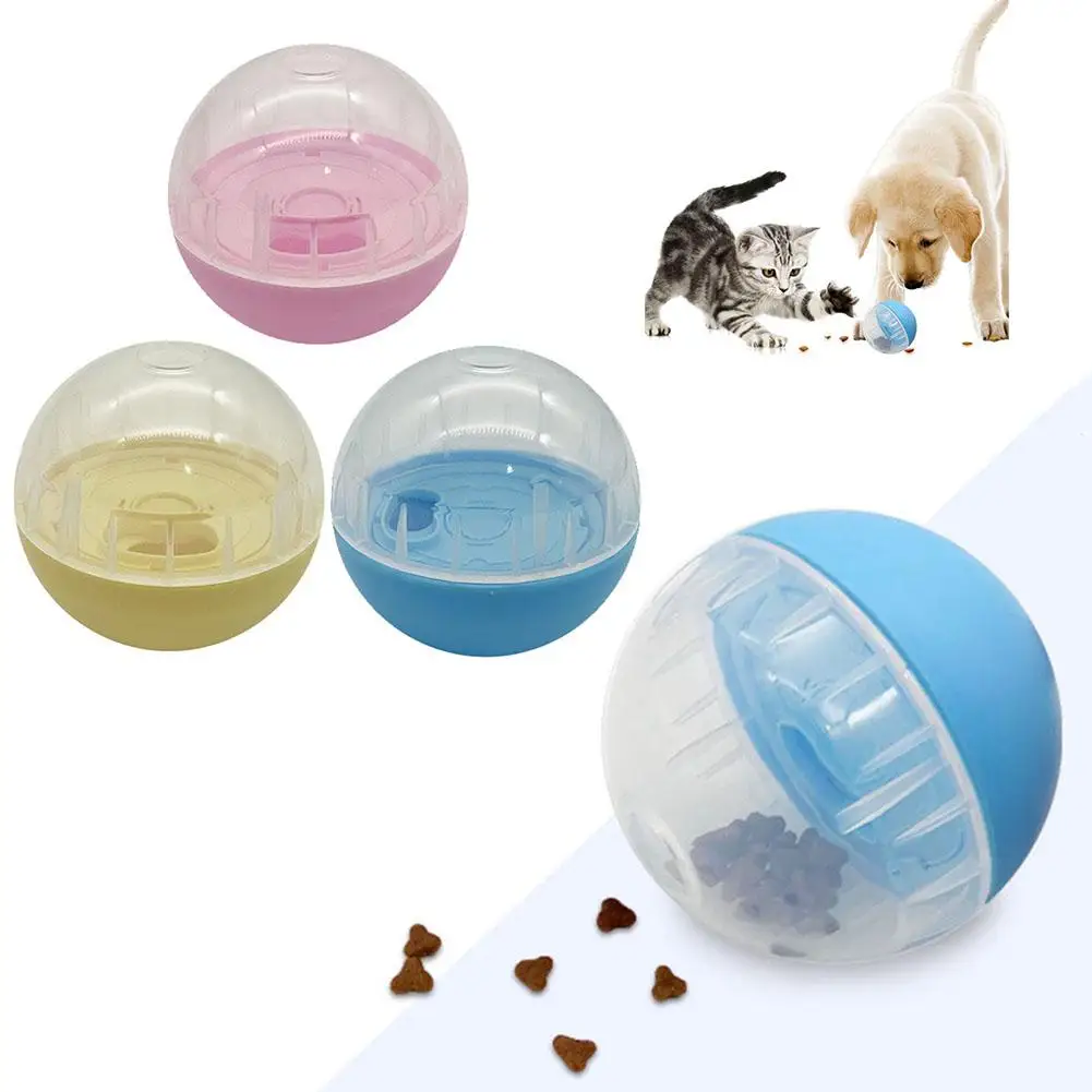 Pet Interactive Dog Cat Leakage Food Balls Adjustable Anti C