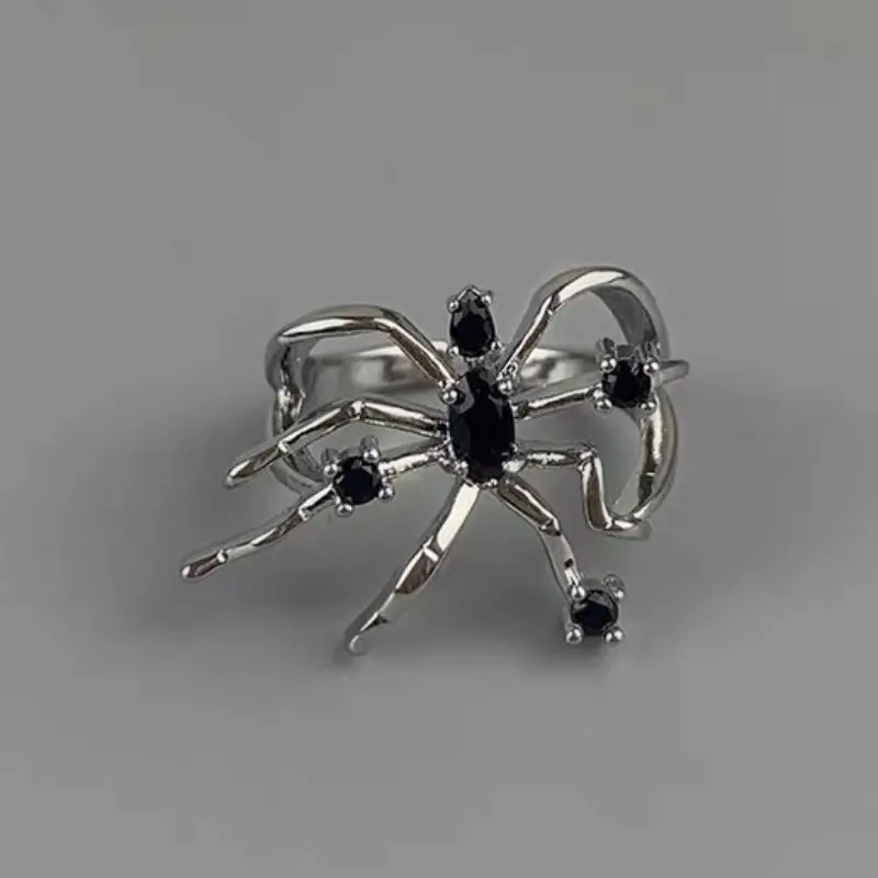 

Surflove Gothic Dark Souls Zircon Paired Spider Rings for Teens Opening Adjustable Aesthetic Rings Jewelry 2022 Trend