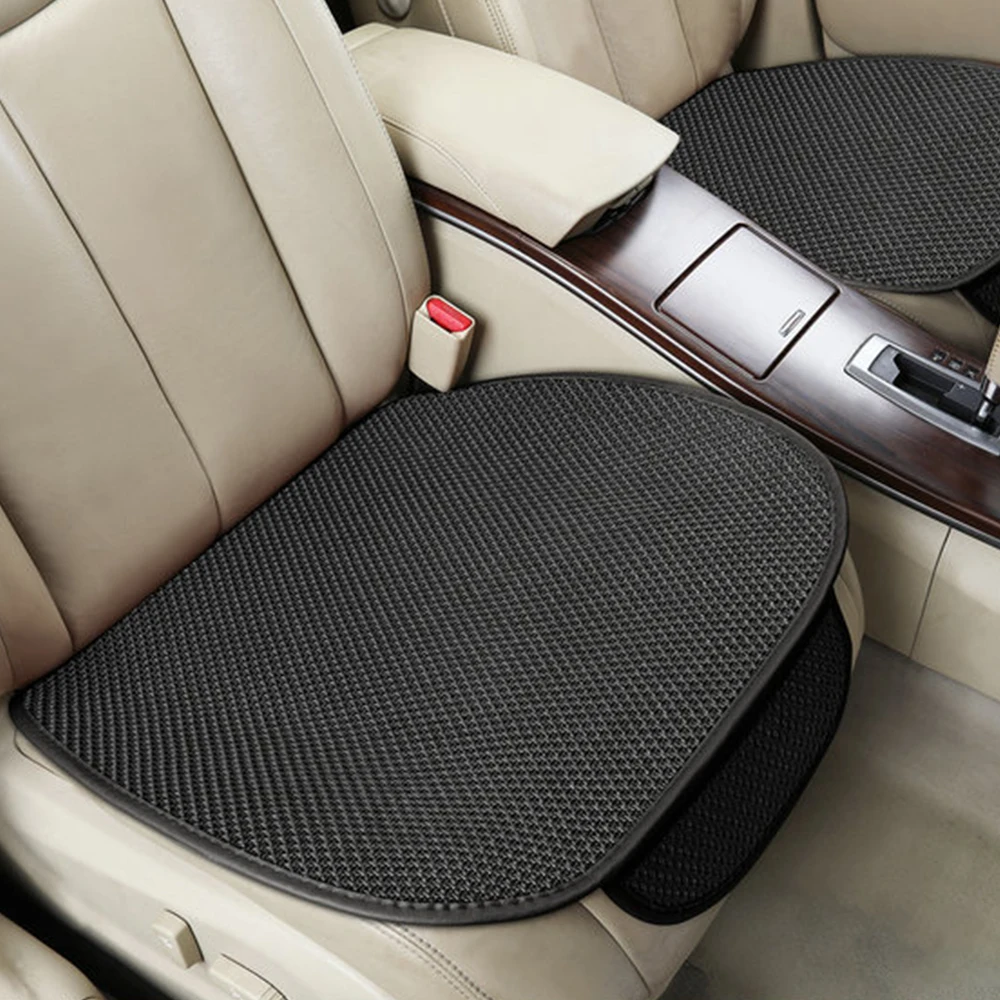

Чехол на передние и задние сиденья автомобиля, подушка из ледяного шелка, Нескользящая подушка, всесезонный Универсальный Коврик для грузо...