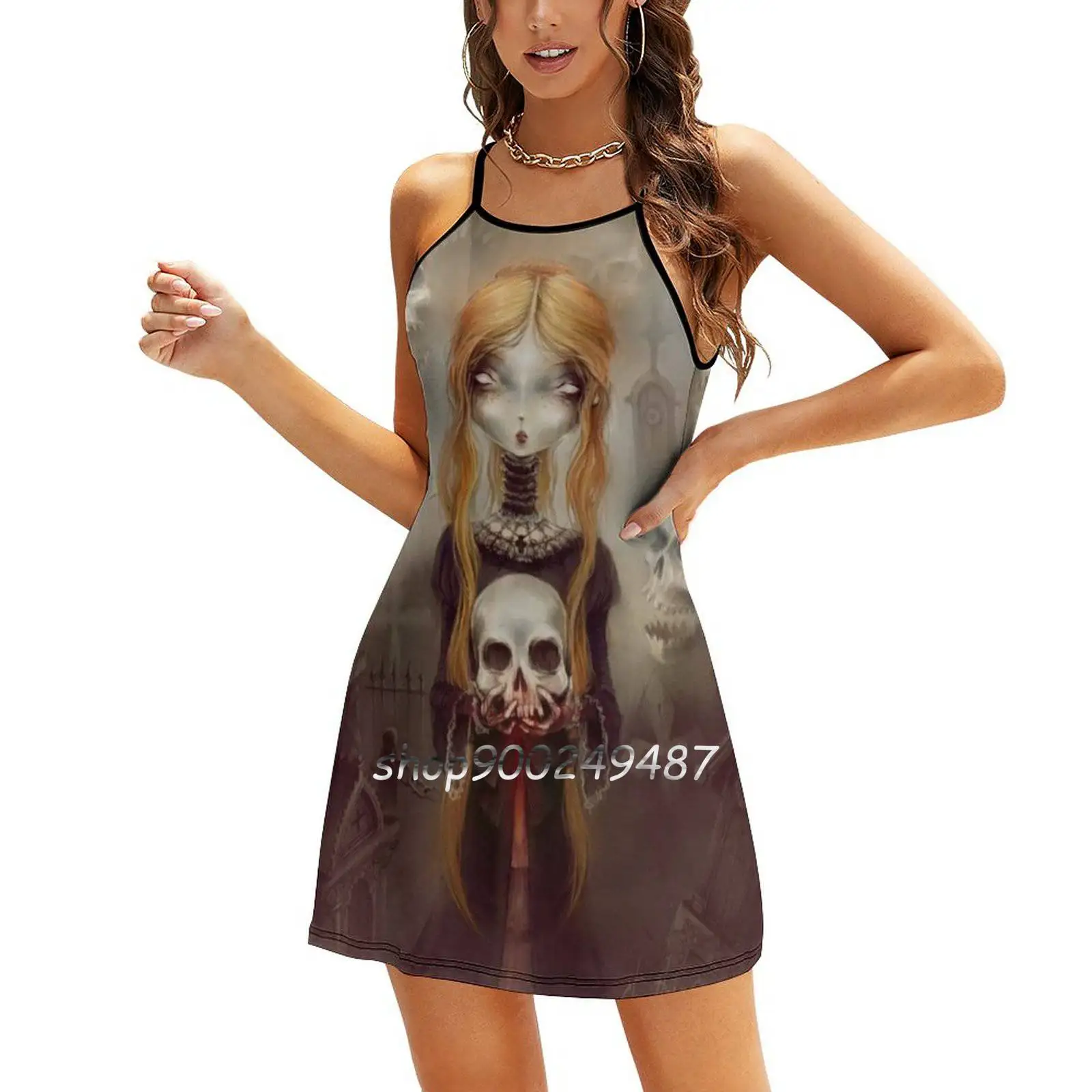 - © Тонкое платье Art By Élian Black'Mor с полой талией осень-зима сексуальные платья