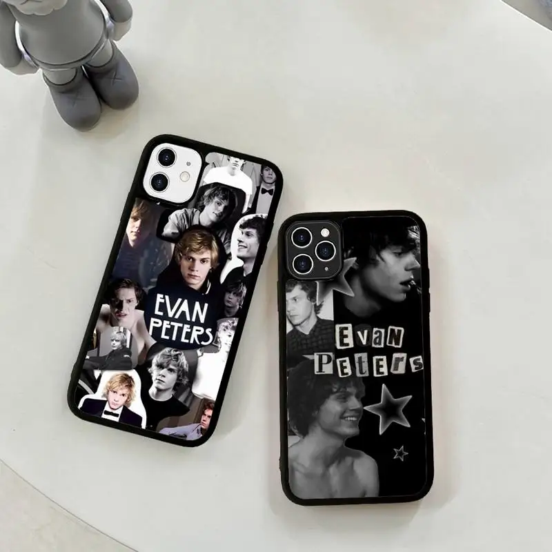 

Evan Peters Phone Case Silicone PC+TPU Case for iPhone 11 12 13 Pro Max 8 7 6 Plus X SE XR Hard Fundas