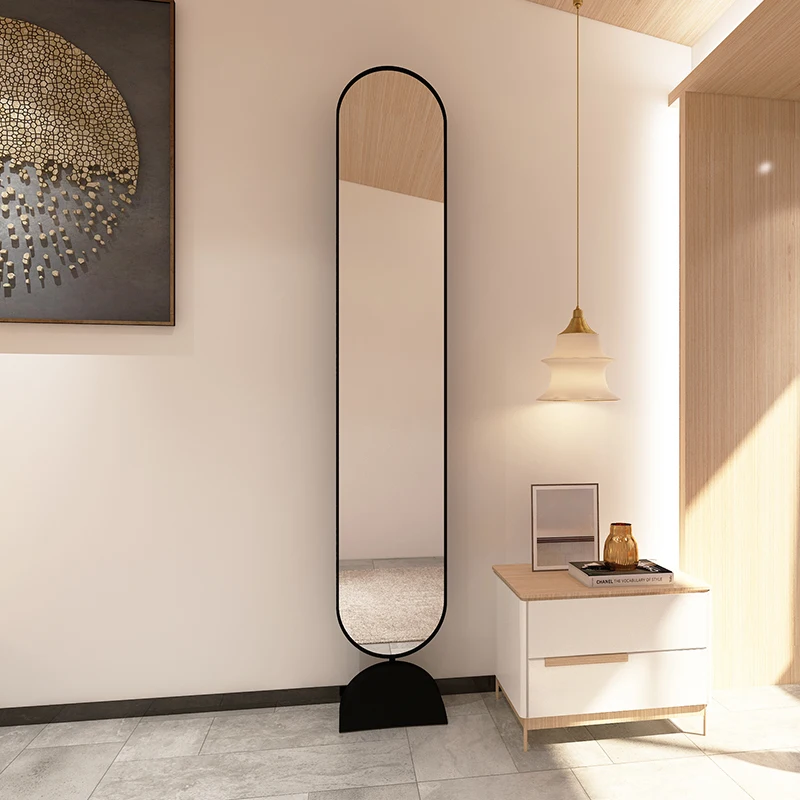 

Ins luxury rotatable mirror full-length mirror girls bedroom stereo mirror home living room fitting floor mirror
