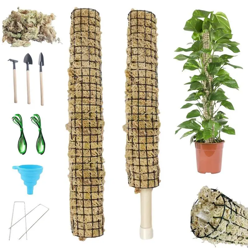 

Moss Pole For Plants Monstera Self Watering Plant Poles For Climbing Plants Monstera Plant Support With Funnel For Supporting