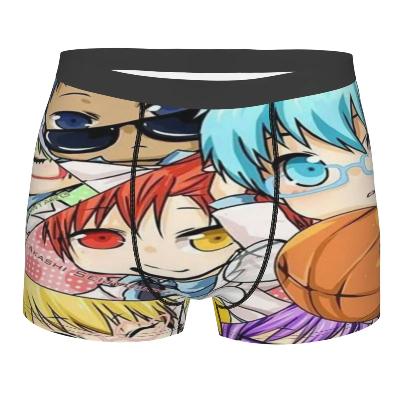

Мужские и женские трусы-боксеры Kuroko's Basketball, черные трусы из полиэстера с ремешком, сексуальное нижнее белье для мужчин, 2026