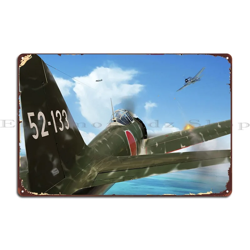 

A6m Zero Vs F4f металлический плакат, Настенный декор, дизайнерская картина, проектирование Жестяная Табличка на гараж плакат