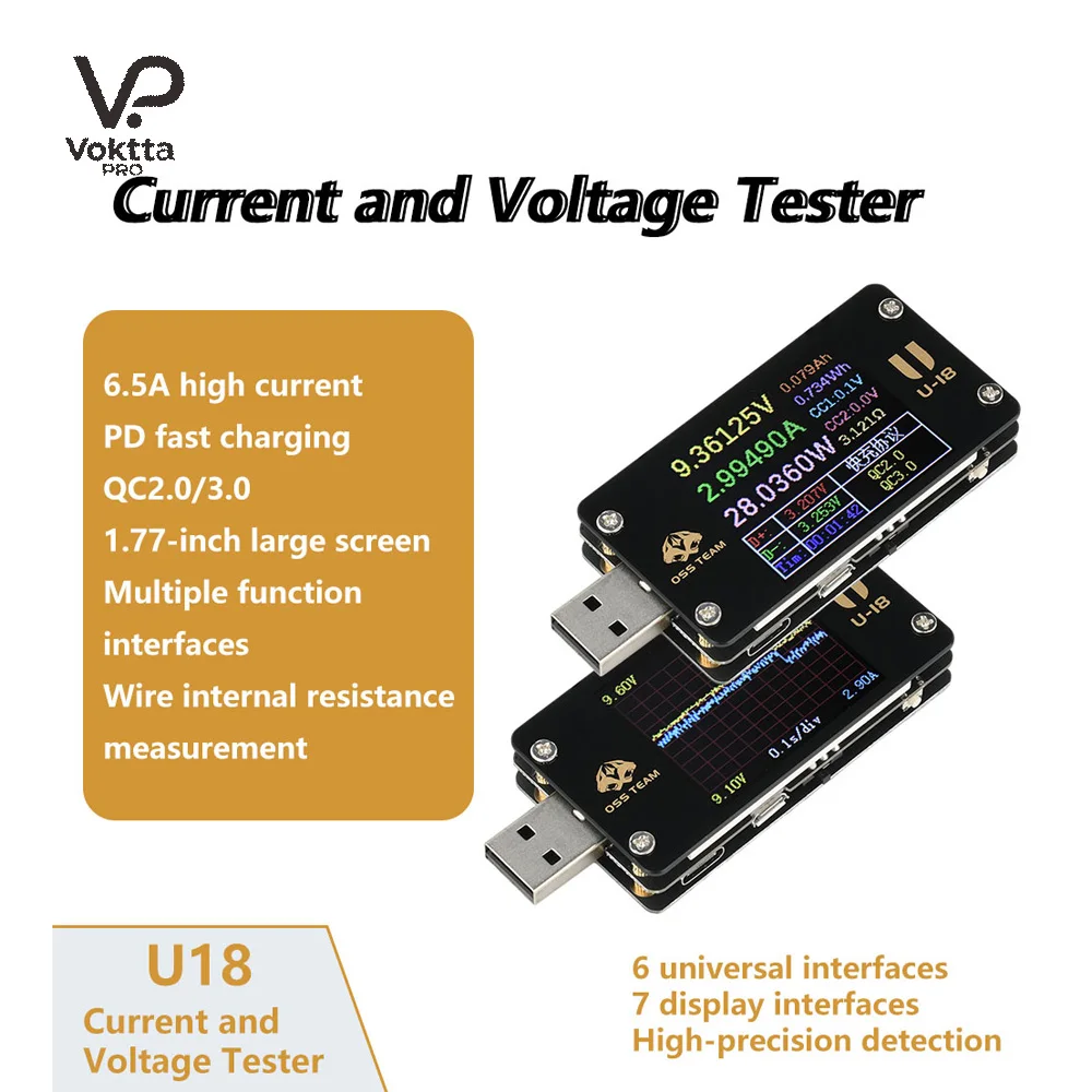 

USB-тестер напряжения тока Voktta 4-25В