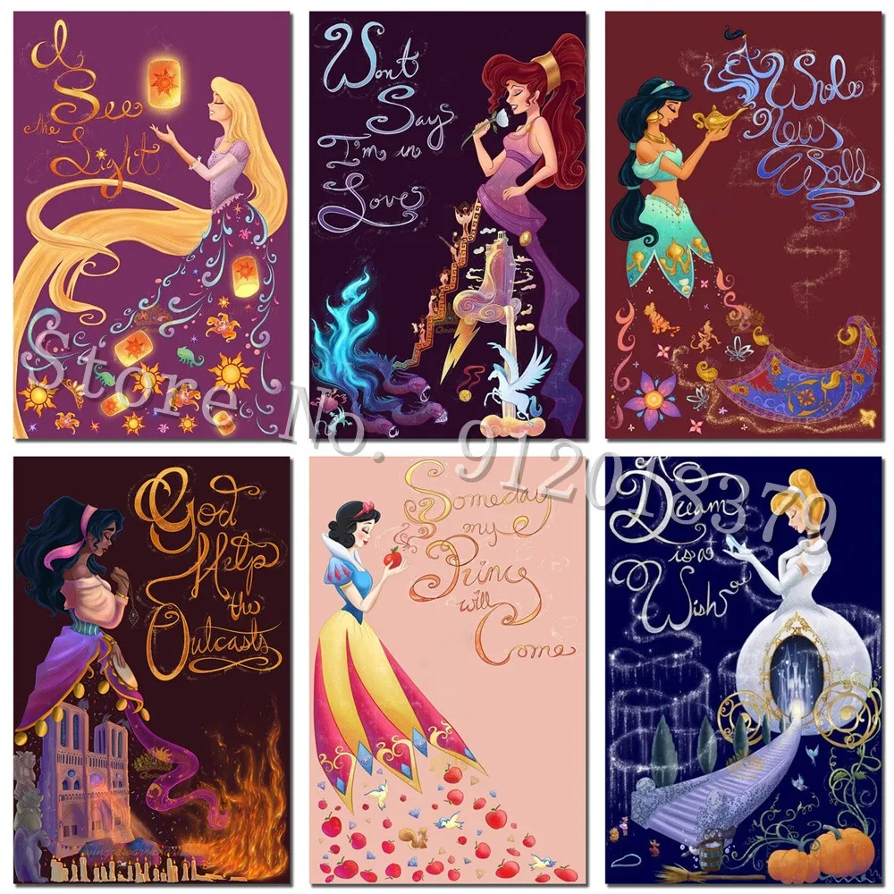 

Металлический жестяной знак Принцессы Disney, мультяшная Эротичная девушка, жестяные знаки, плакаты для детской комнаты, металлические таблич...