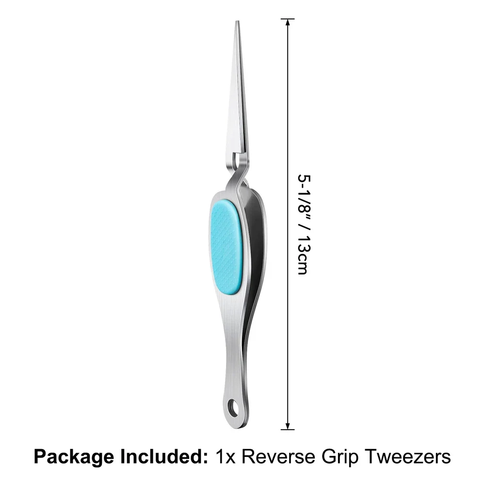 

Пинцет для рукоделия из нержавеющей стали с обратной ручкой, изогнутый/прямой пинцет для рукоделия с тонким наконечником для изготовления украшений своими руками с легкостью
