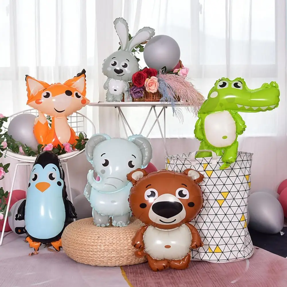 

Rabbit Balloon Cute Practical Not Easy Punctured Birthday Party Balloon Decoration Animal Foil Balloon for Baby